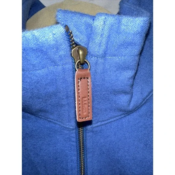 LL Bean Vintage Pullover Flannel/Fleece Blue Half Zip XS Women, Regular Fit NWT - Picture 8 of 11